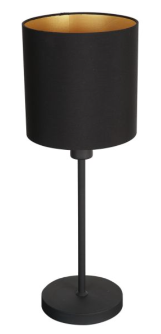 Steinhauer Tafell Metal Table Lamp Black/Gold E27