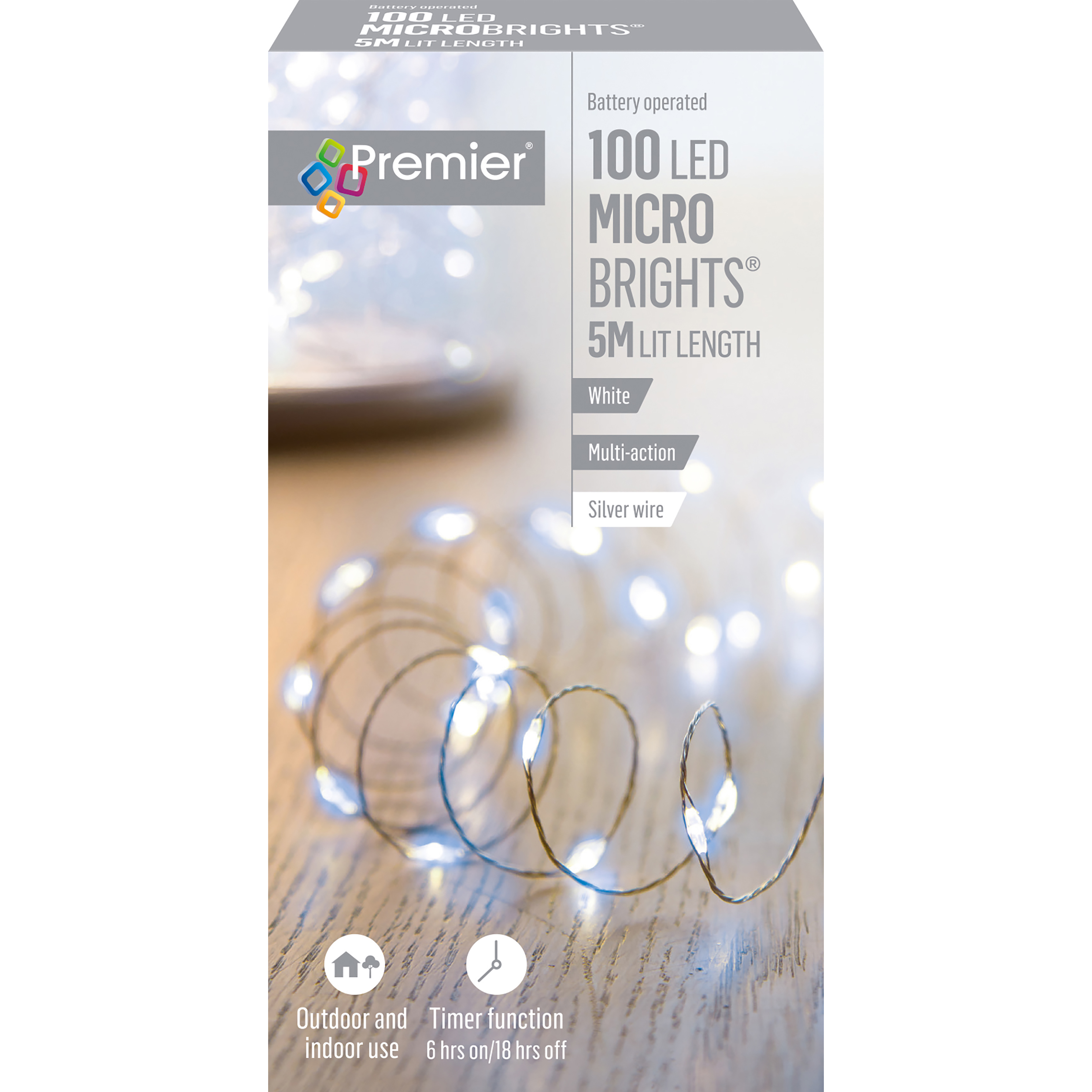 100 B/O Multi-Action Microbrights White