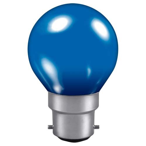 LED B22 1W Golf Ball Blue