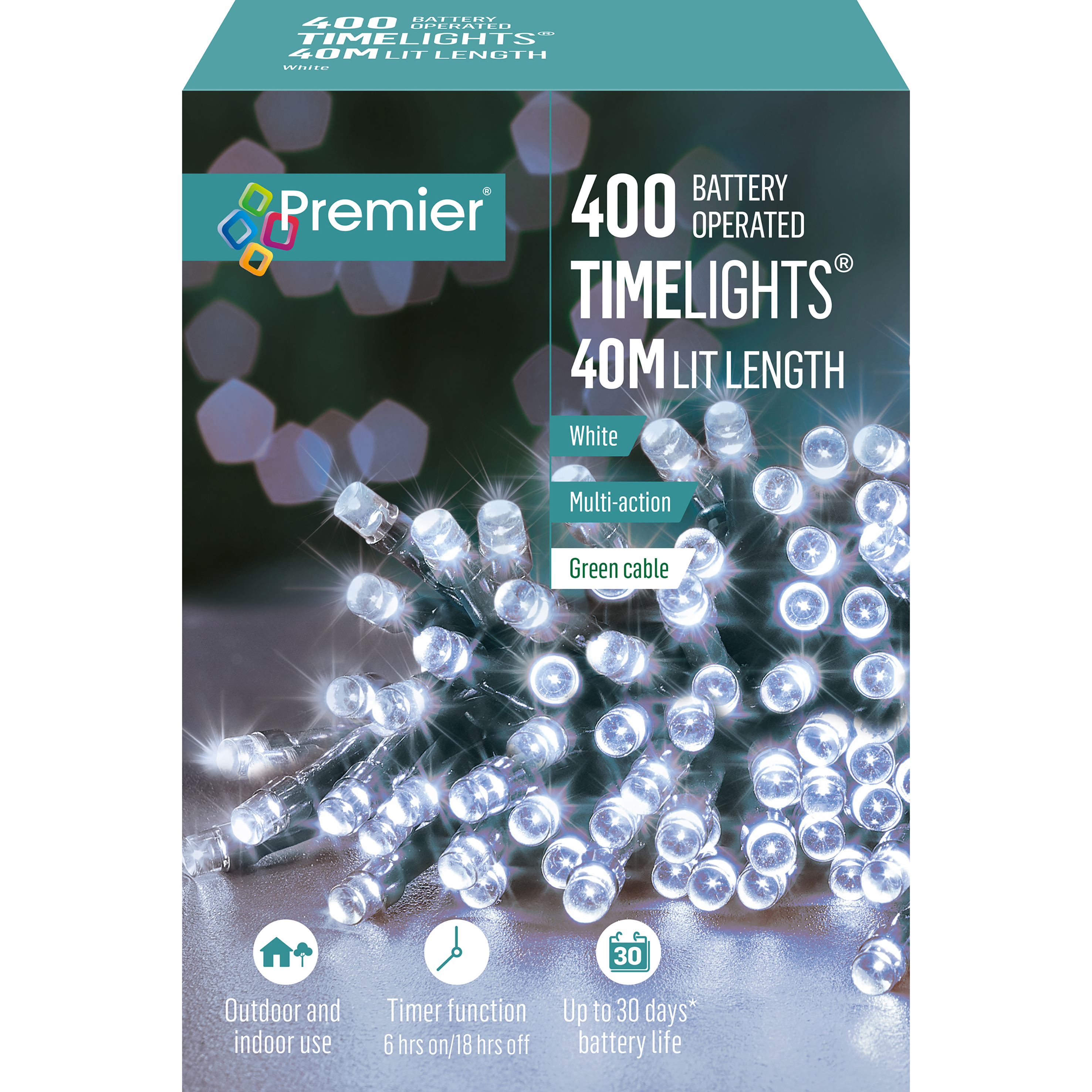 400 B/O Multi-Action Timelights White