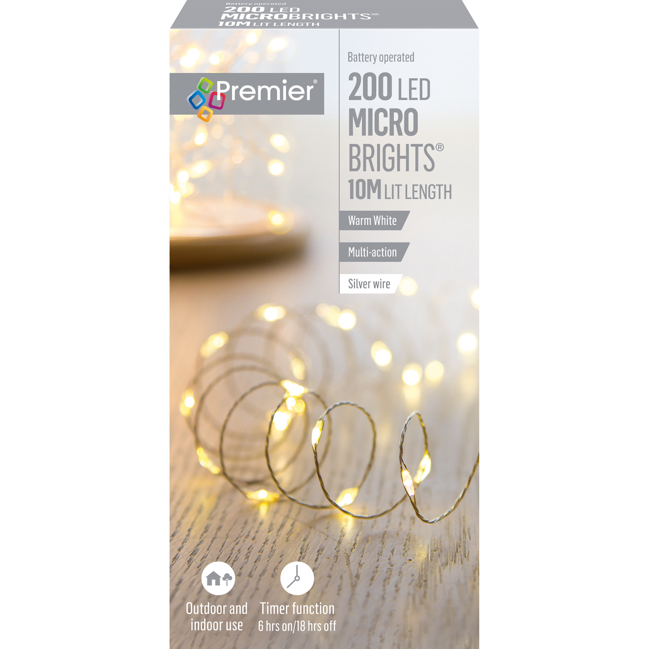 200 B/O Multi-Action Microbrights Warm White