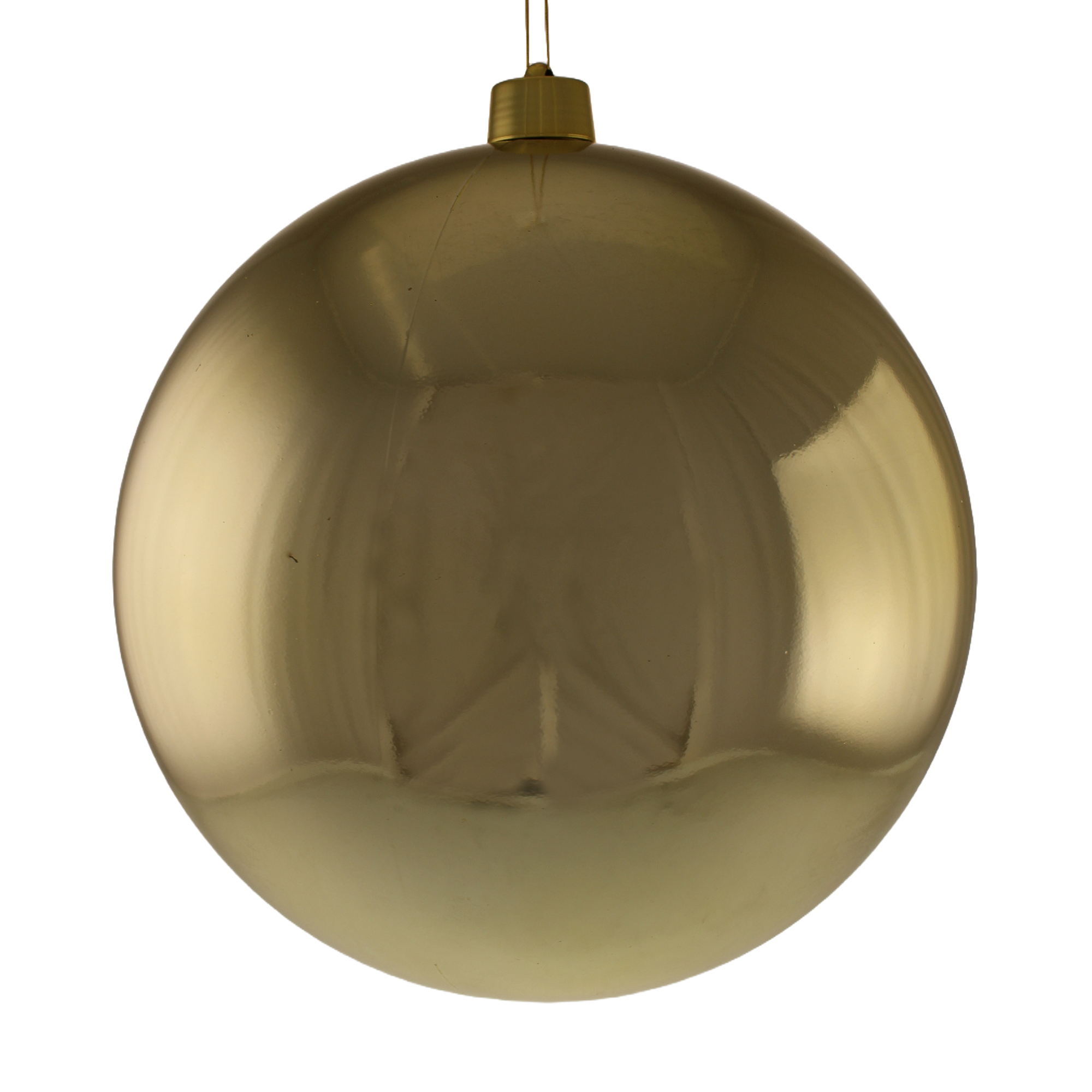 40cm Recycled Plastic Shiny Bauble Gold