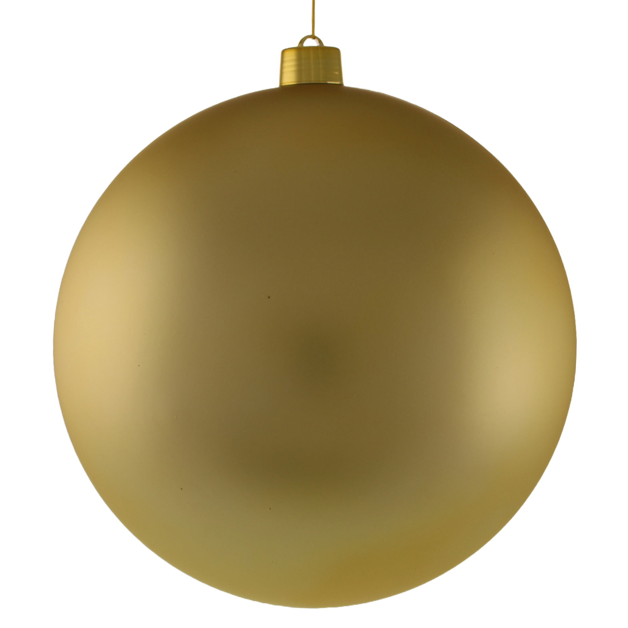 40cm Recycled Plastic Matt Bauble Gold