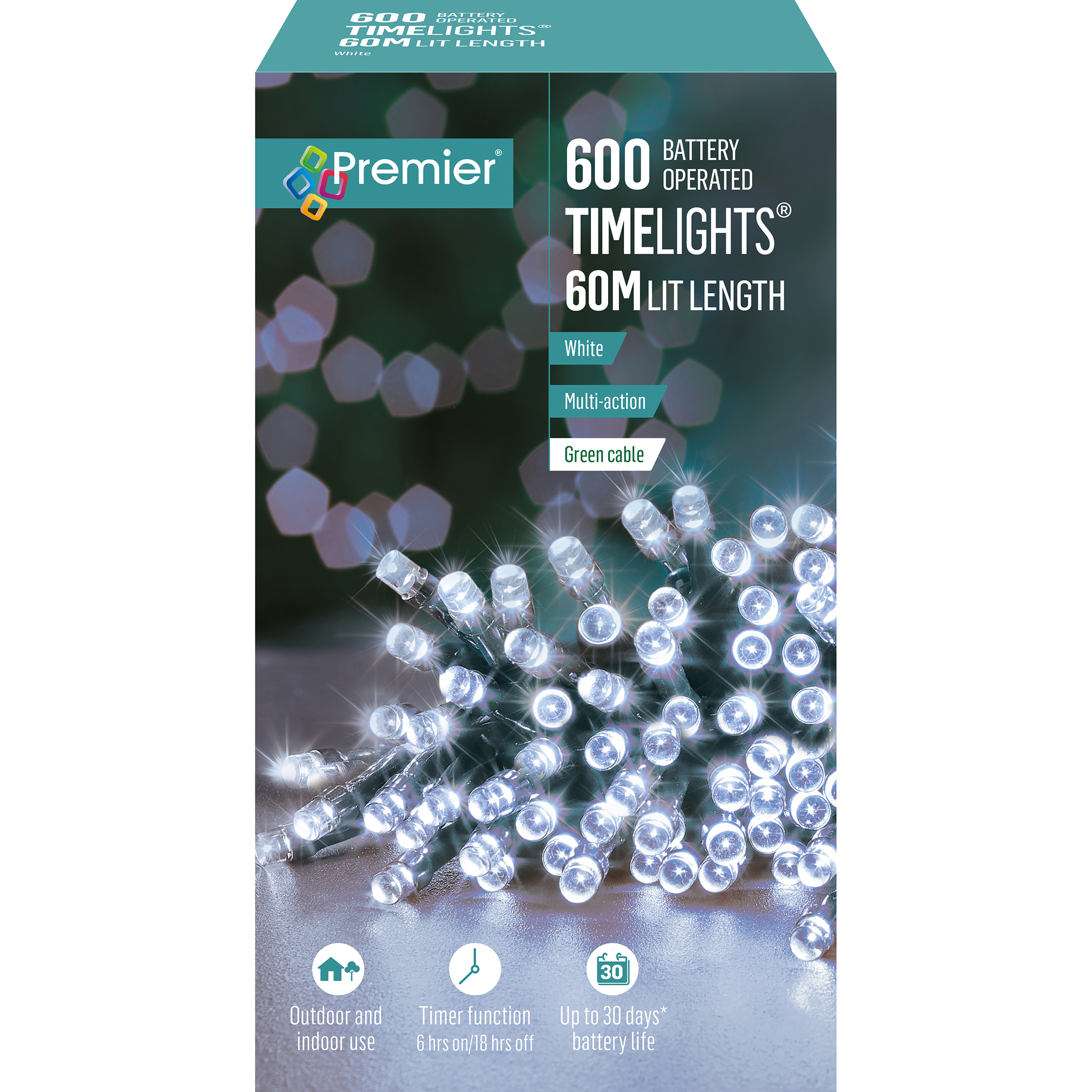 600 B/O Multi-Action Timelights White