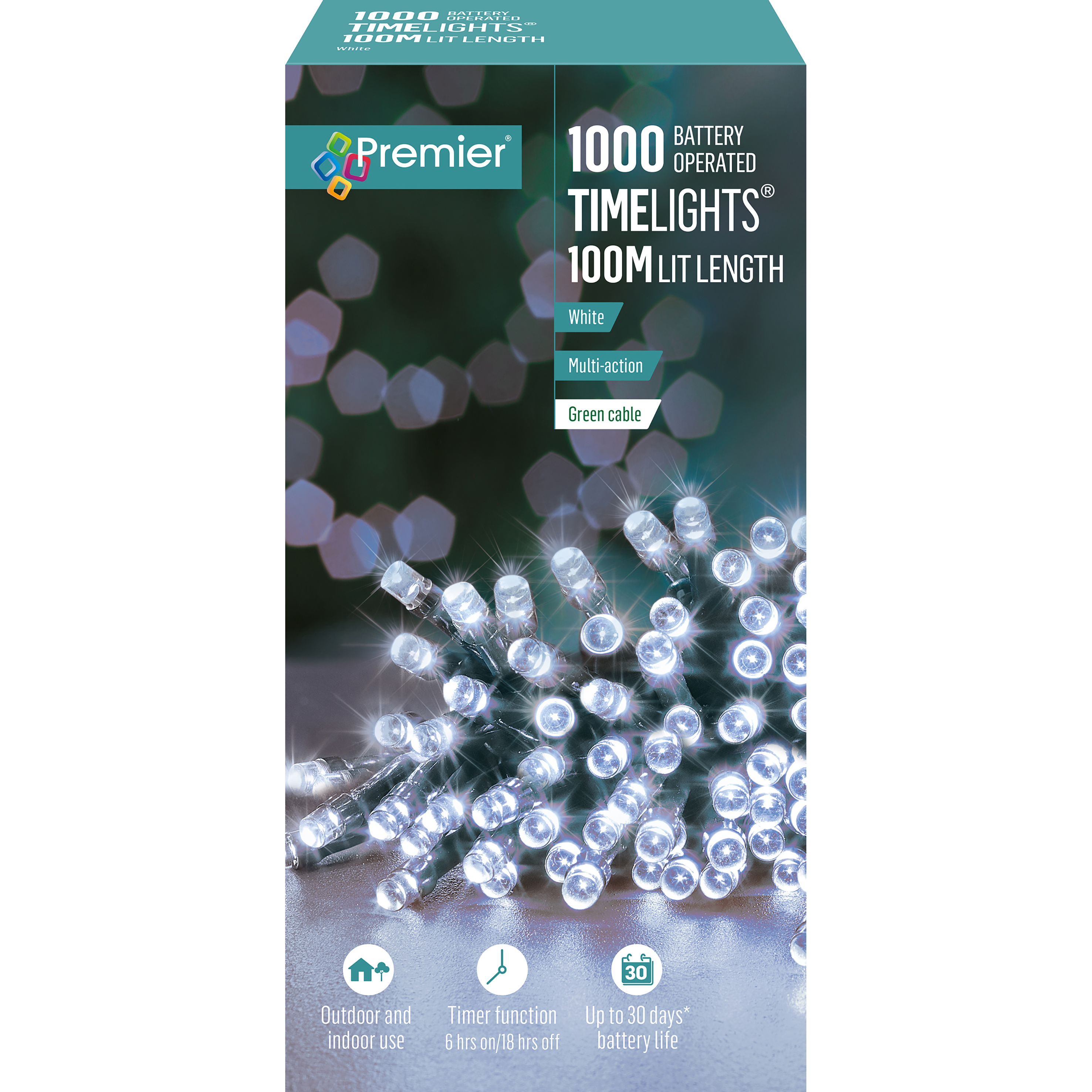 1000 B/O Multi-Action Timelights White