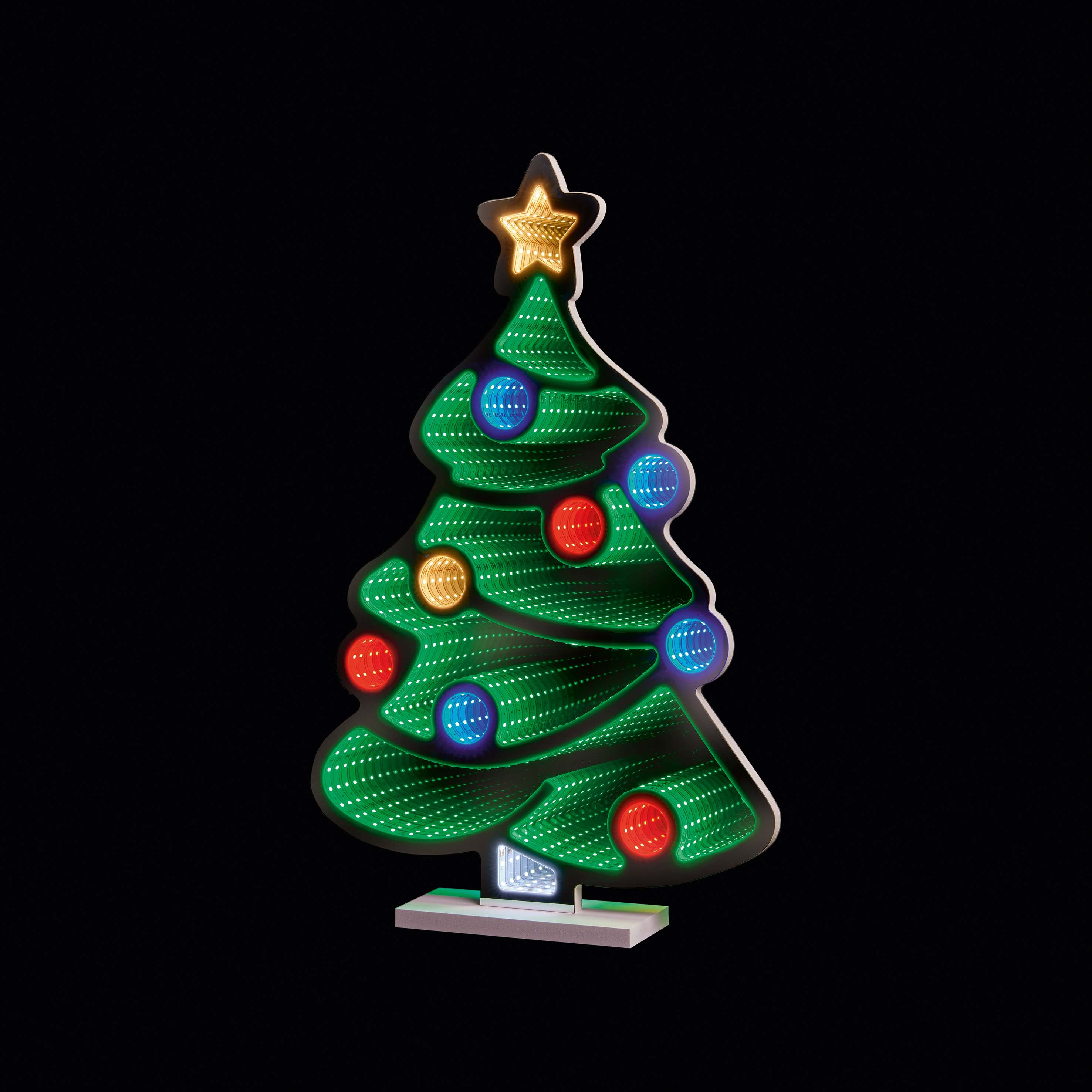 60cm Standing Christmas Tree Infinity Mirror