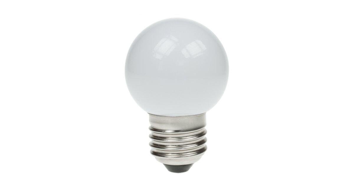 LED E27 1W Golf Ball Opal Cool White