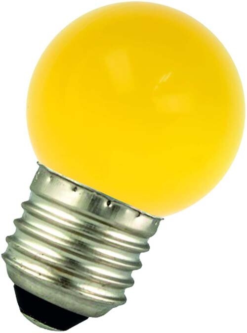 LED E27 1W Golf Ball Yellow 