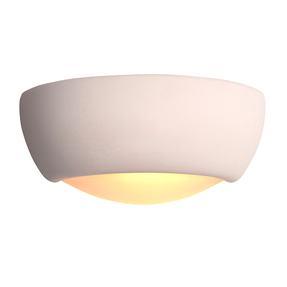 Endon Half Moon Plaster Up/Down Light