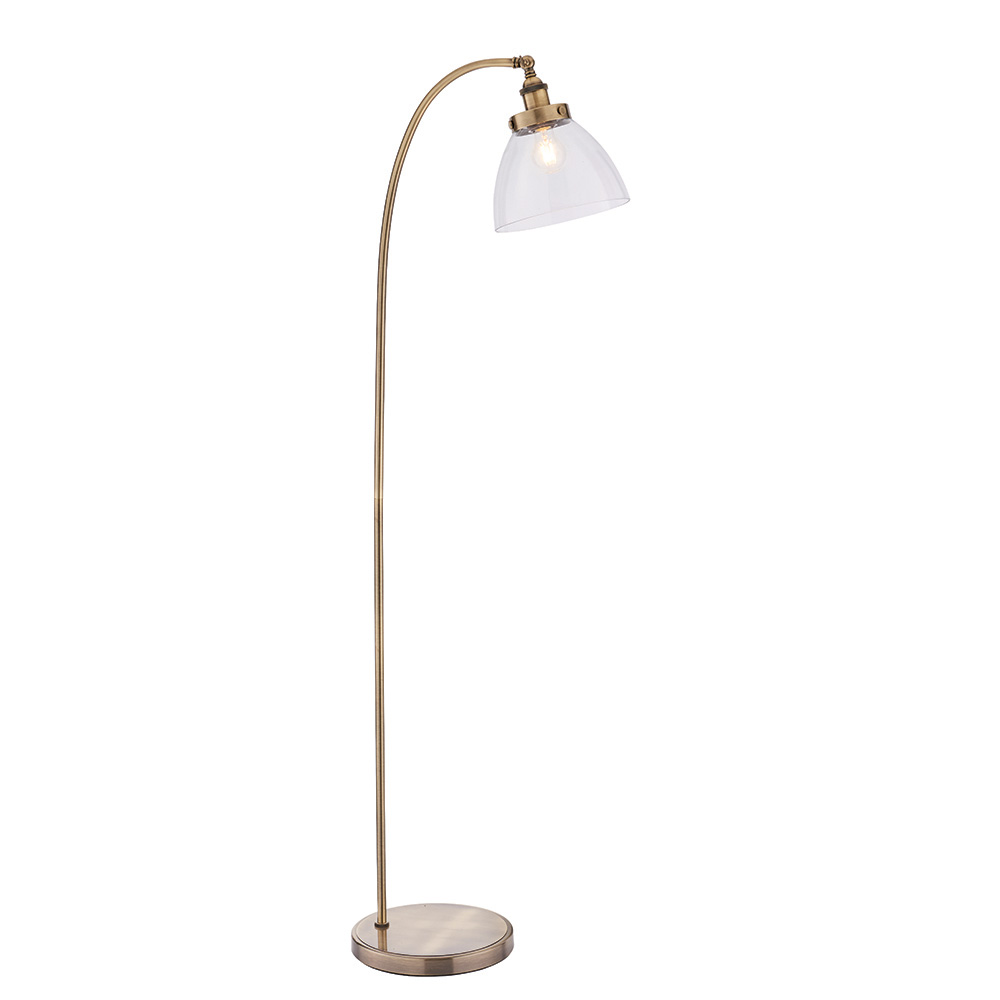 Hansen Task floor A/B with Glass Shade