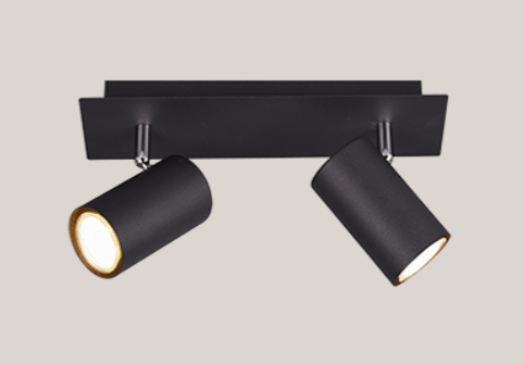 TRIO MARLEY 2xGU10 BLACK SPOTLIGHT