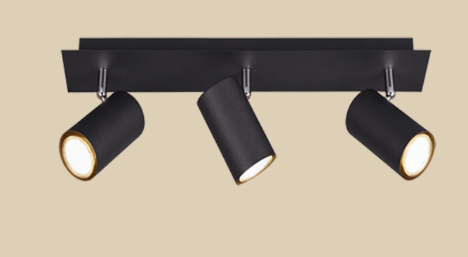 TRIO MARLEY 3xGU10 BLACK SPOTLIGHT