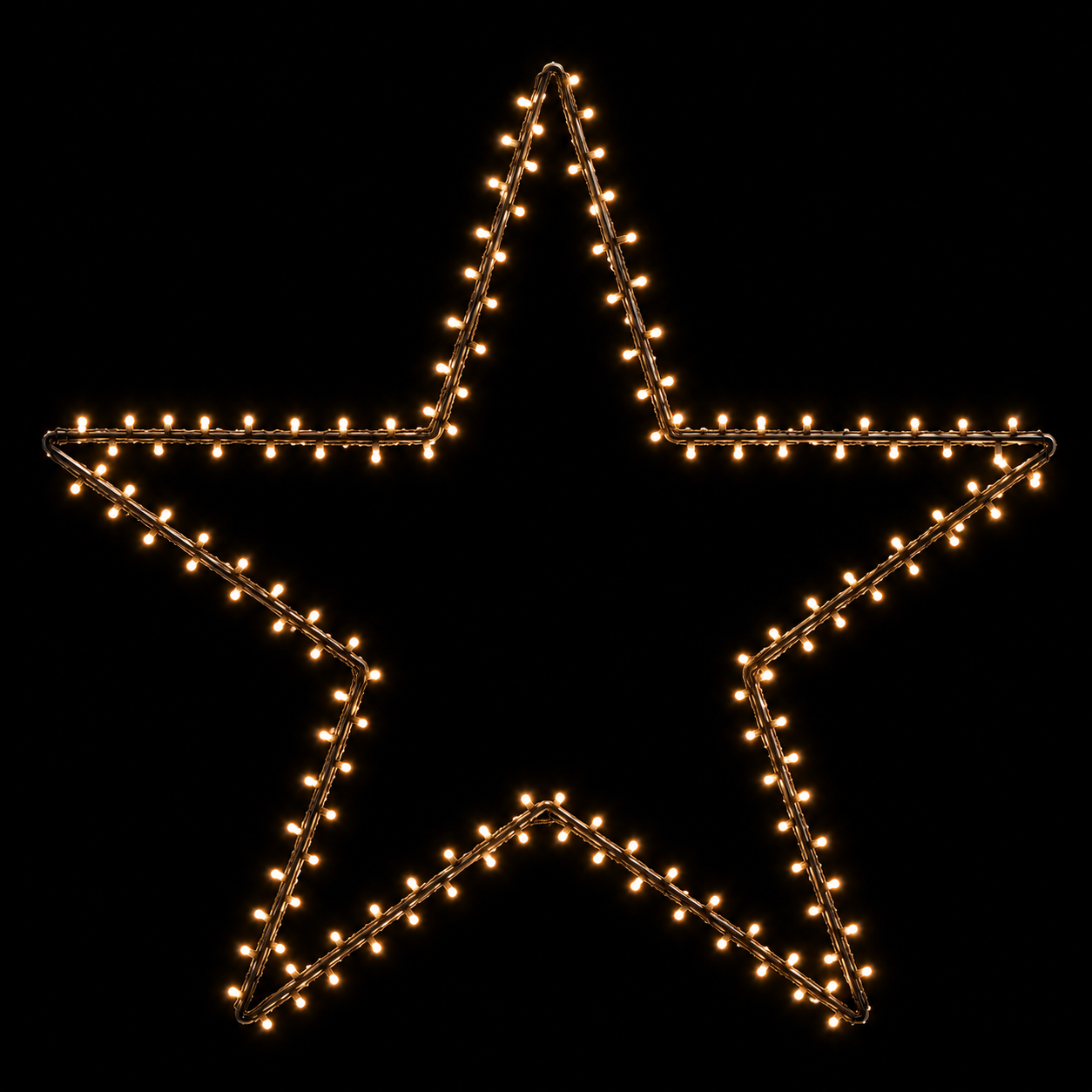 60cm B/O Garden Christmas Star Warm White