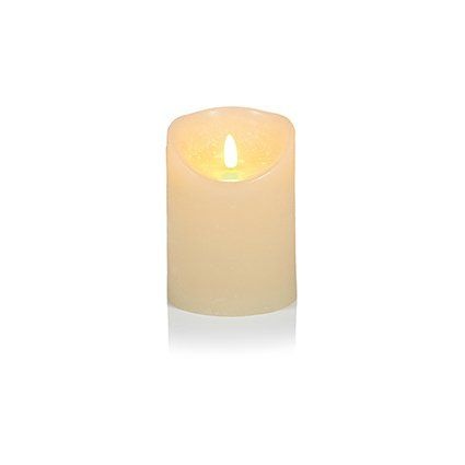 Flickabright Cream Candle 13x9cm 