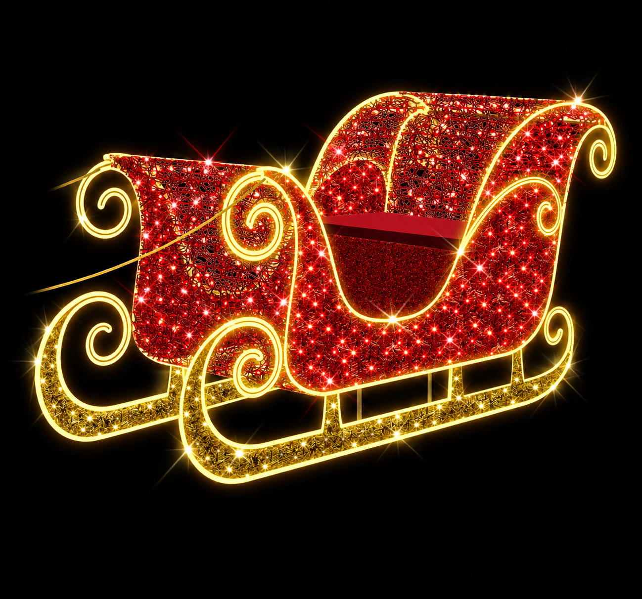Lit Display Sleigh 250x127cm 