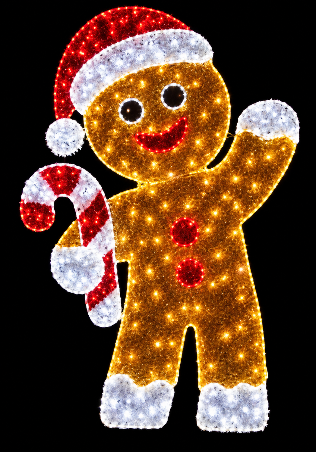 Lit Display Gingerbread Man 180x112cm