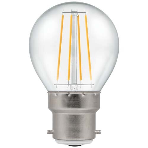 LED B22 2W Golf Ball Clear Warm White 