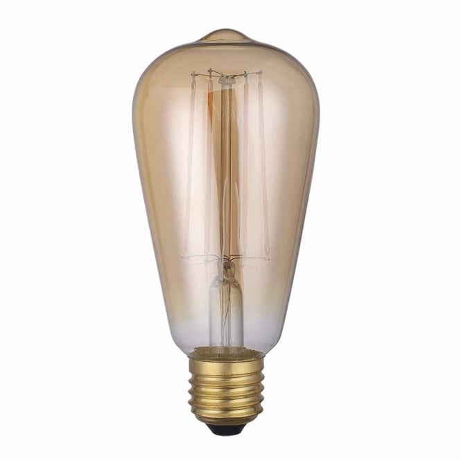 Dar ST64 E27 7W Gold Dimmable  Lamp 1800K