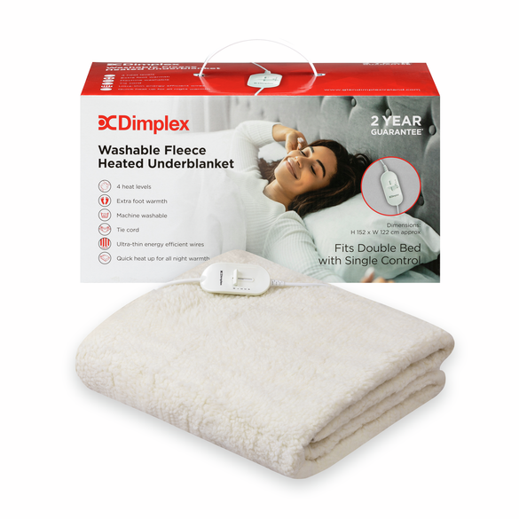 Double Washable Fleece Heated Underblanket