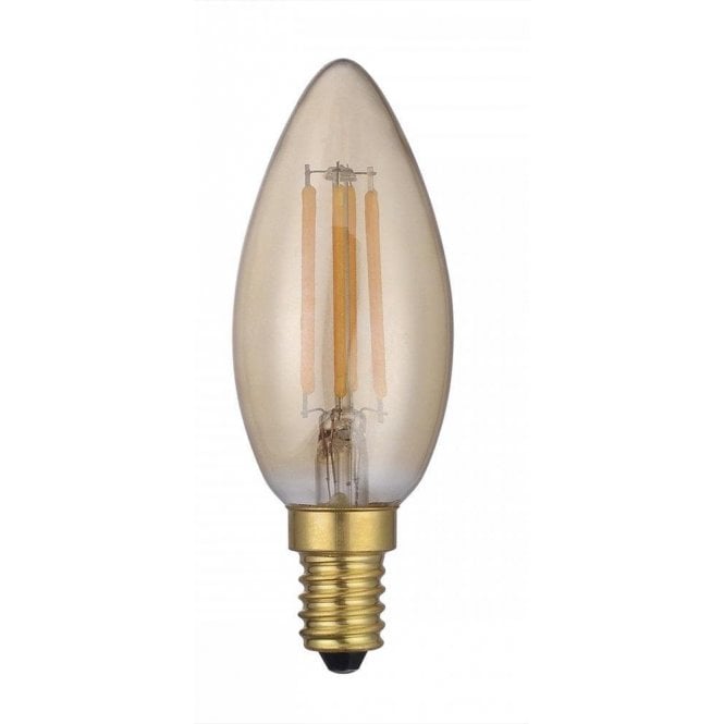 Dar Candle E14 Gold Dimmable Bulb 4W 1800K
