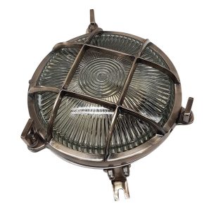 Cast Brass Round Bulkhead E27