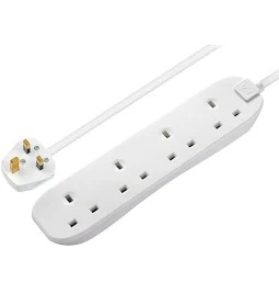 4 Gang 1 Metre Extension Lead