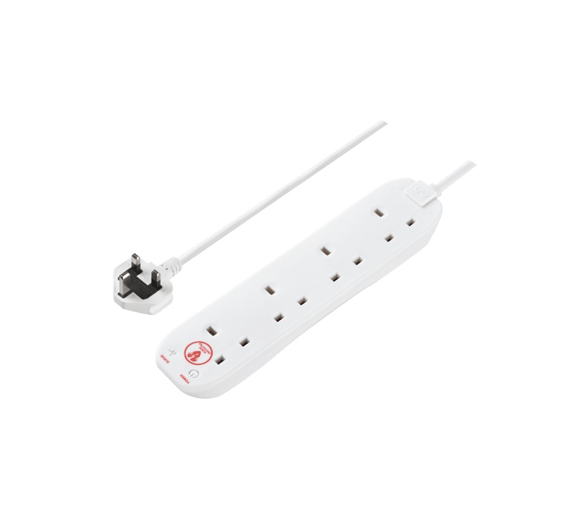 4 Gang 5 Metre Surge Protected Extension Lead