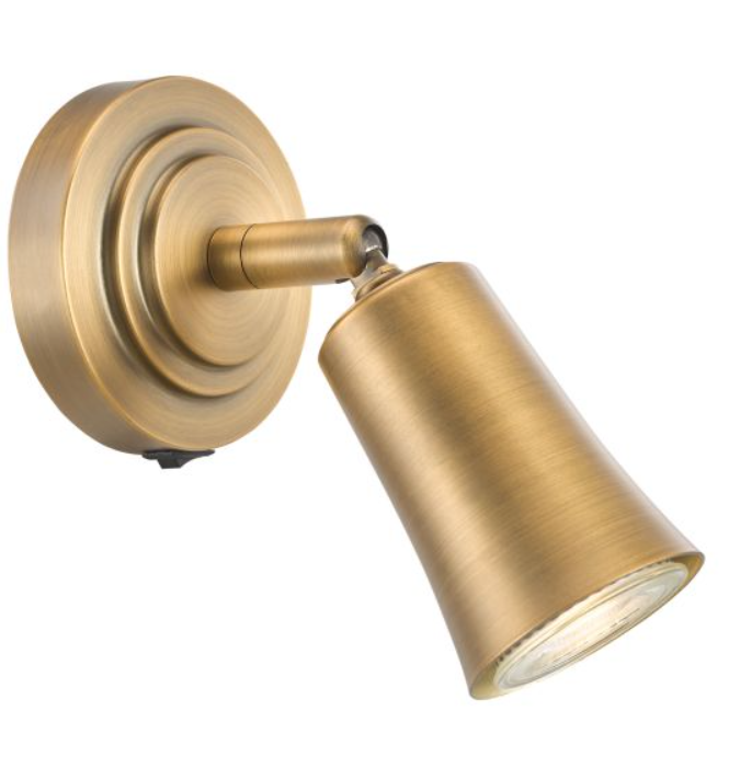 Jedrek Single Spotlight Aged Brass