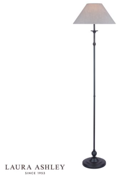LUDCHURCH FLOOR LAMP PLATED BLACK