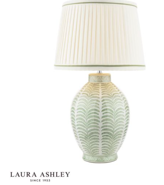 DAR Stannard Table Lamp Green c/w Shade