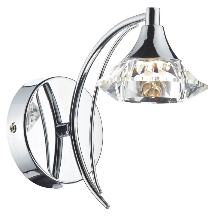 Luther single wall light polished chrome