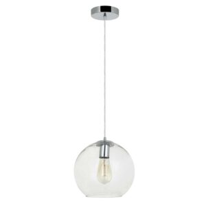 250mm Clear Globe Pendant