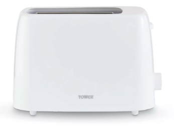 Tower Presto 2 Slice Toaster WHITE