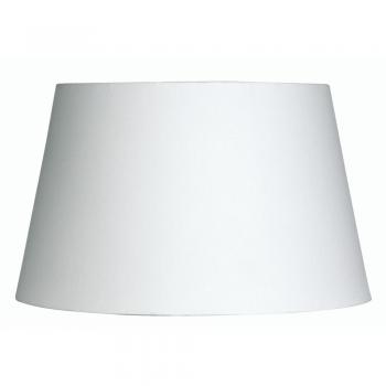 White cotton drum shade 12&#34;