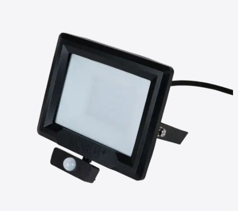 Robus Hilume 50W LED PIR Black Floodlight 4K