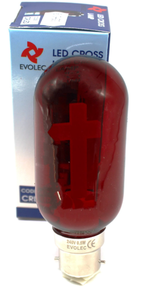 Spectrum LED Red BC Cross Lamp 1-2W