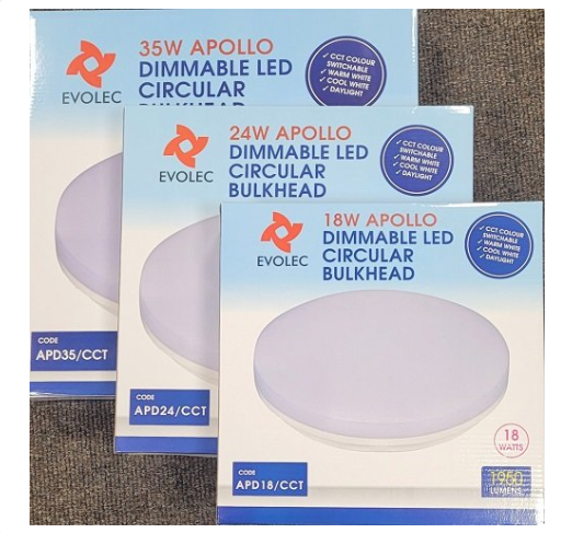 Evolec 24W DIM DELTA LED CCT IP65