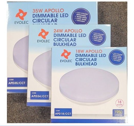 Evolec 24W DIM Apollo LED CCT IP54