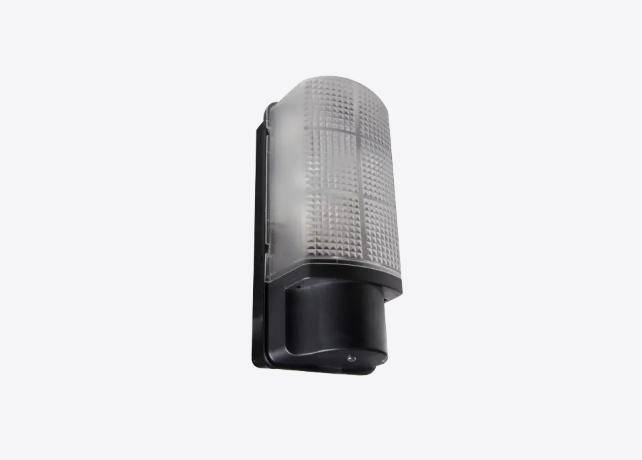 60W Bulkhead c/w Photocell - White