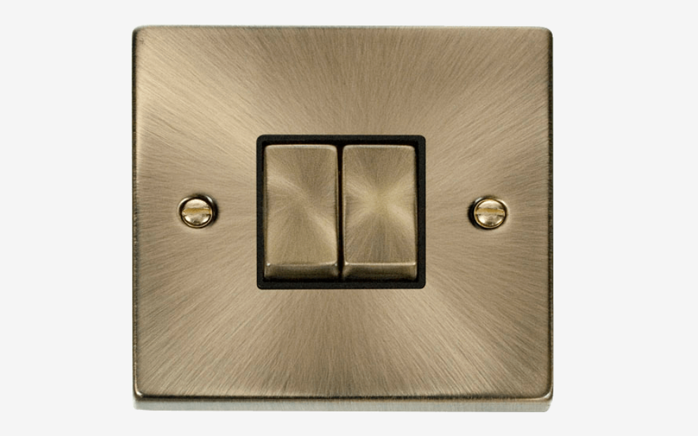Deco 2g 2w 10AX ingot switch AB