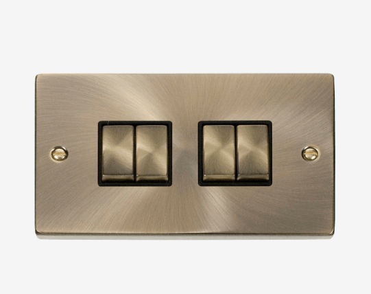 Deco 4g 2w 10AX ingot switch AB