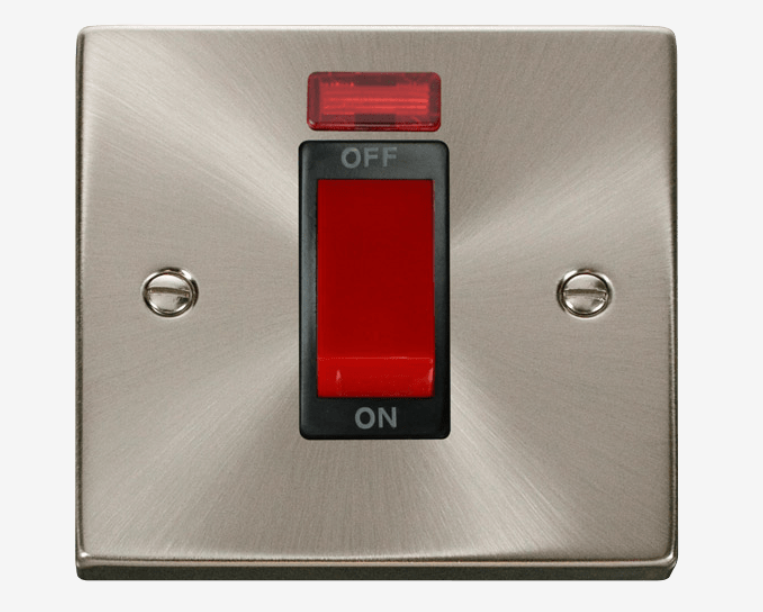 Deco 1g 45A DP switch with neon SC