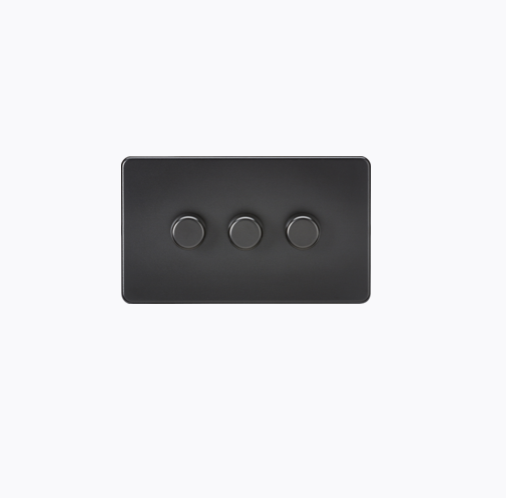 Screwless 3G 2-Way 10-200w trailing edge dimmer