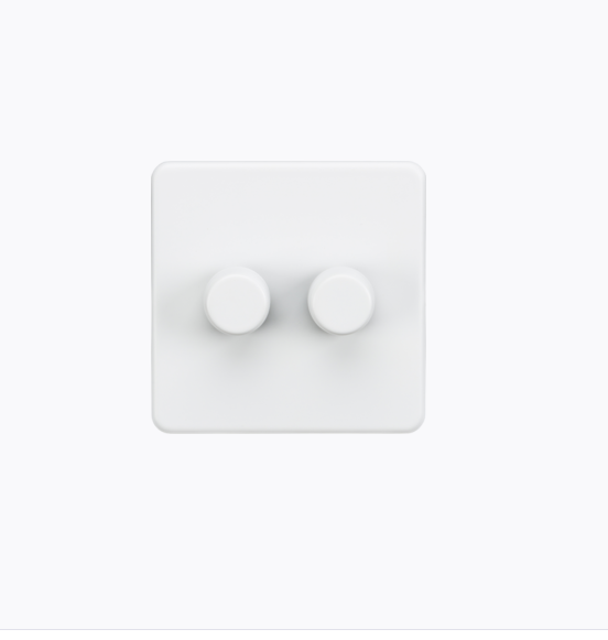 Screwless 2G 2-Way 10-200w trailing edge dimmer MW