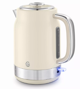 Swan Retro Revive 1.7L Jug  Kettle- Cream