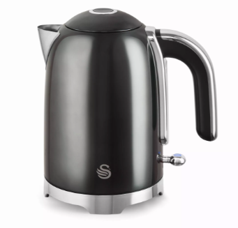 Swan Solace 1.7L Stainless Steel   Kettle- Grey