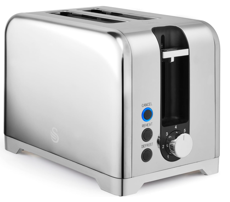 Swan Solace 2 Slice Toaster Stainless - SS