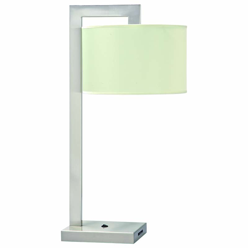 Oxford polished chrome table lamp