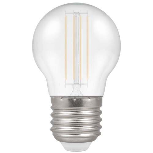 LED E27 2W Golf Ball Clear Warm White 