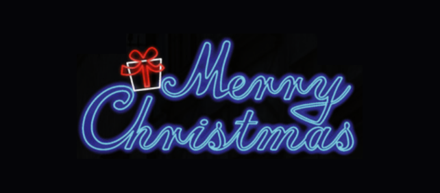 Merry Christmas LED Rope Light Sign